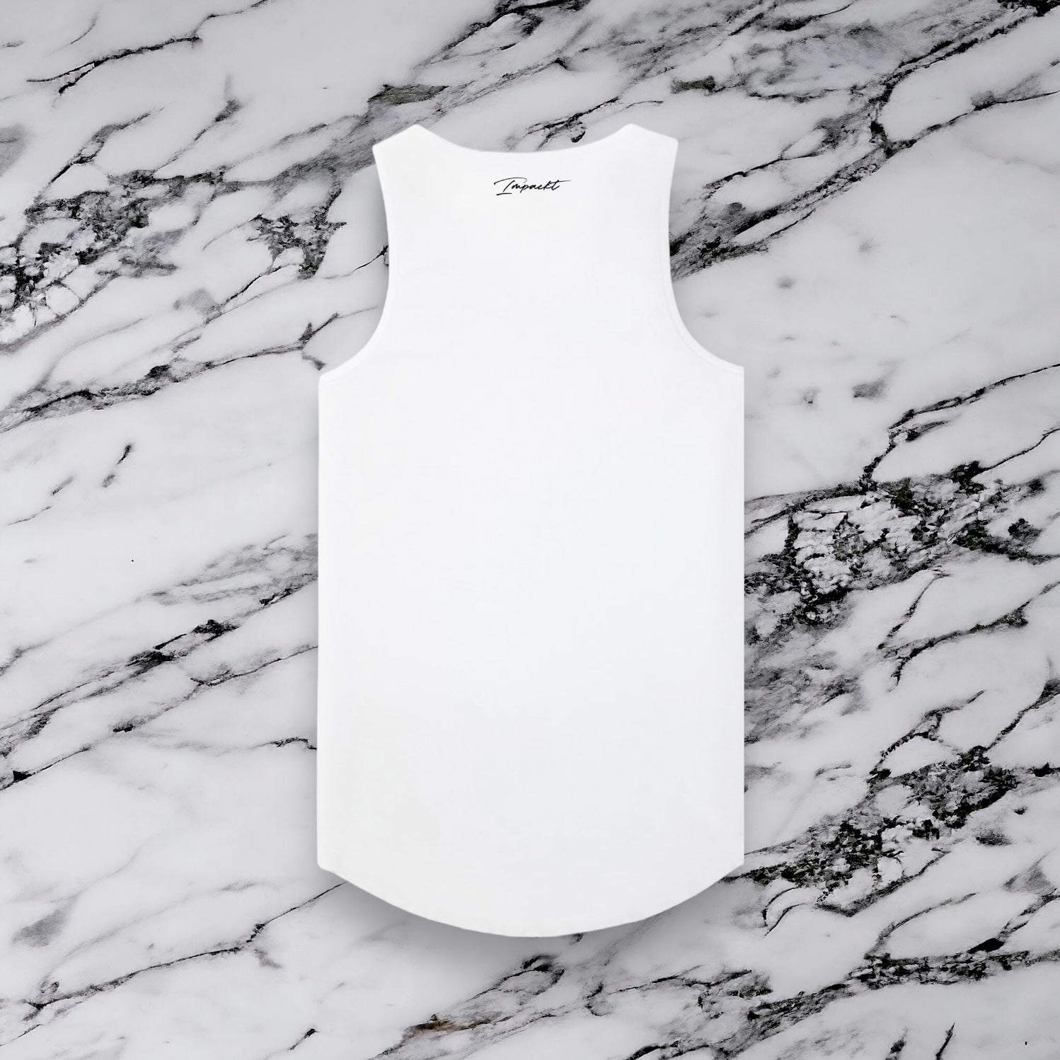 Men's Signature Fitted Tank - Scallop Bottom