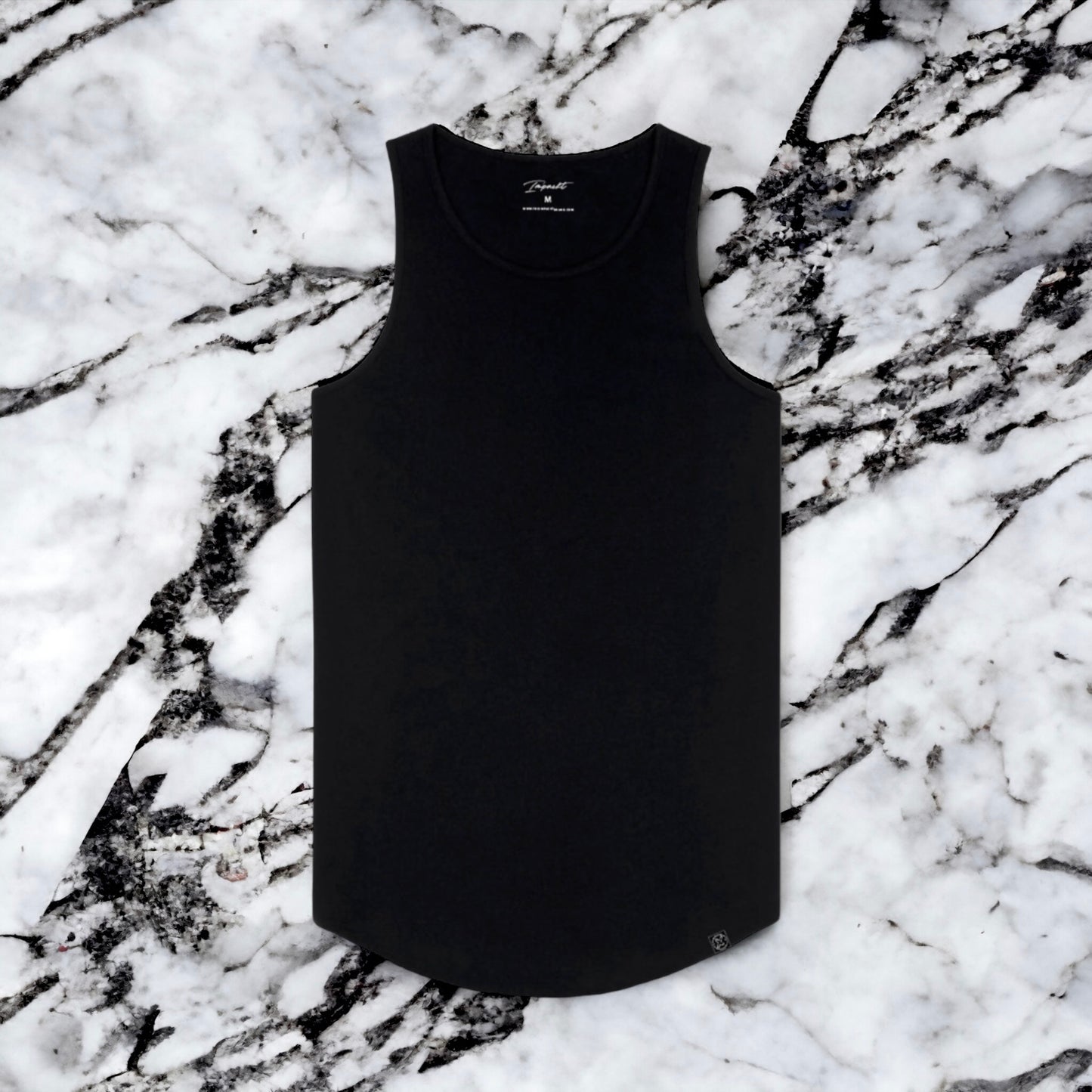 Men's Signature Fitted Tank - Scallop Bottom