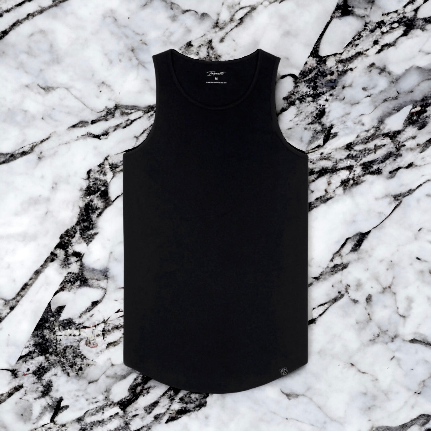 Men's Signature Fitted Tank - Scallop Bottom