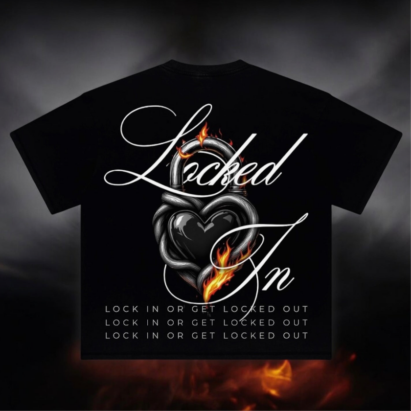 Locked In Over Sized Graphic Tee