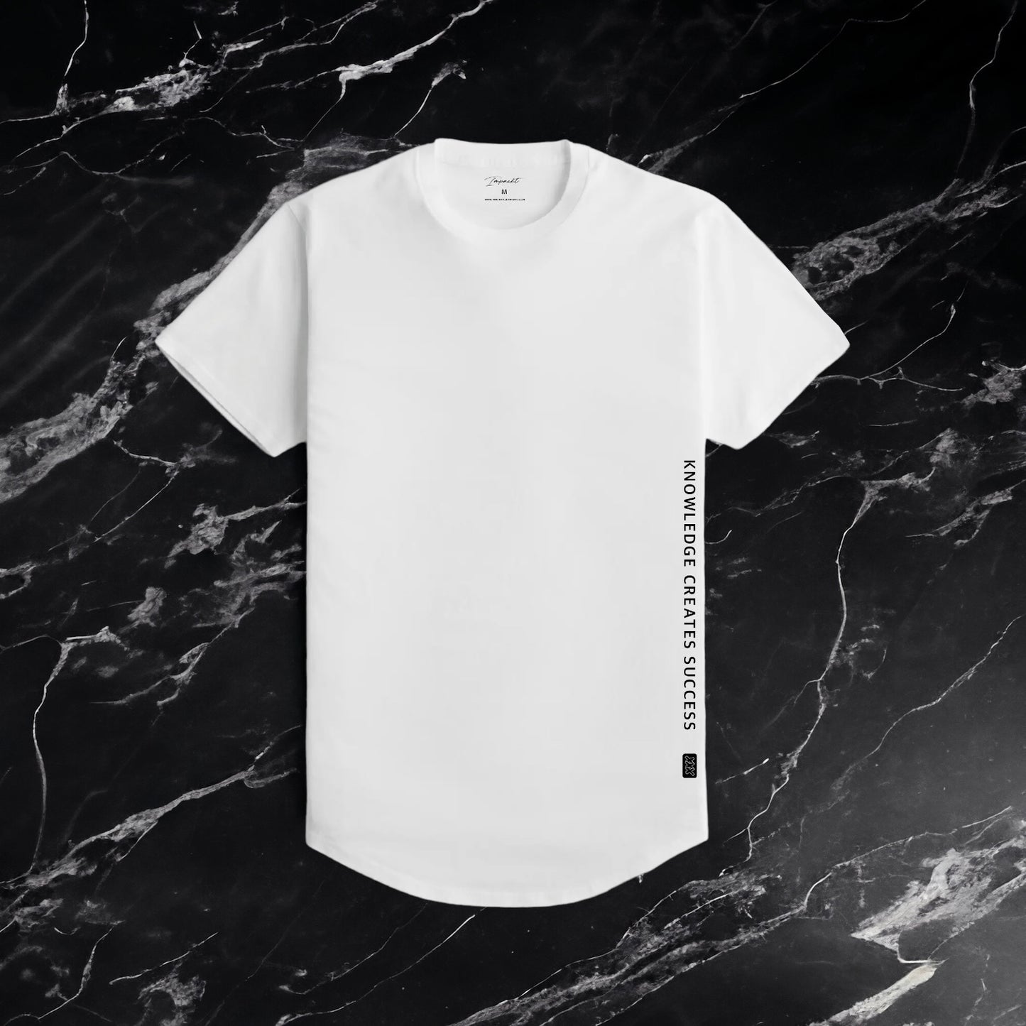 Men's Signature Fitted Tee - Scallop Bottom