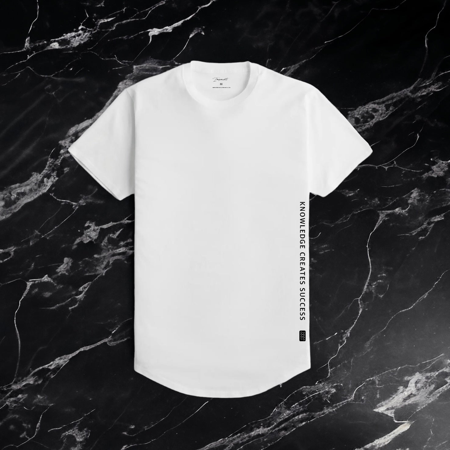 Men's Signature Fitted Tee - Scallop Bottom