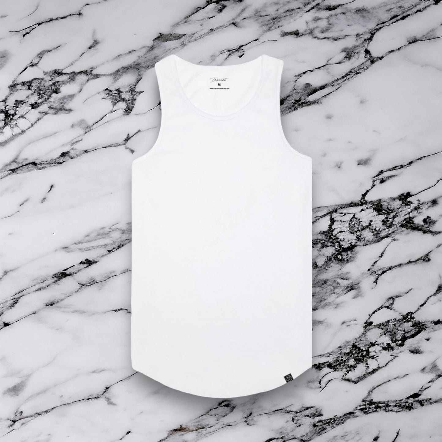Men's Signature Fitted Tank - Scallop Bottom