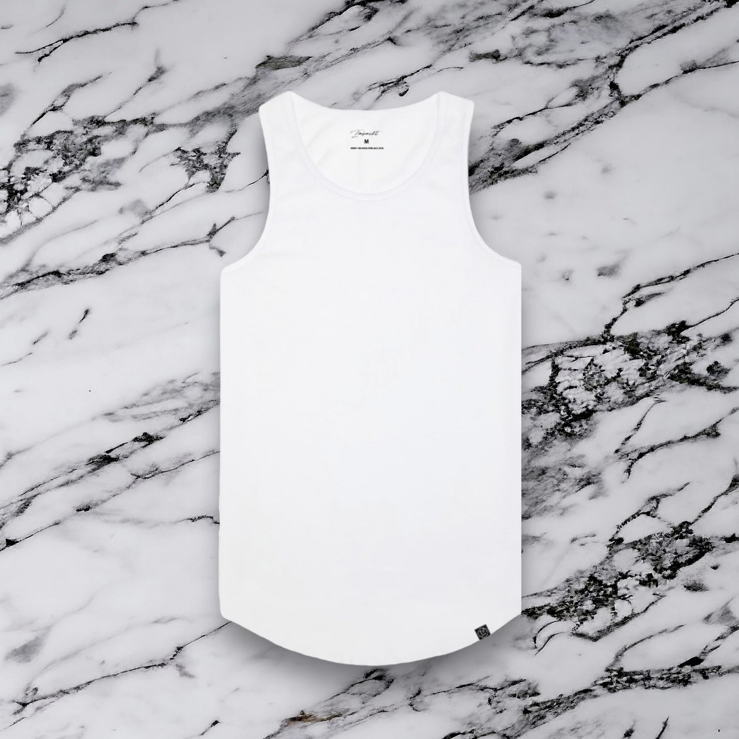 Men's Signature Fitted Tank - Scallop Bottom