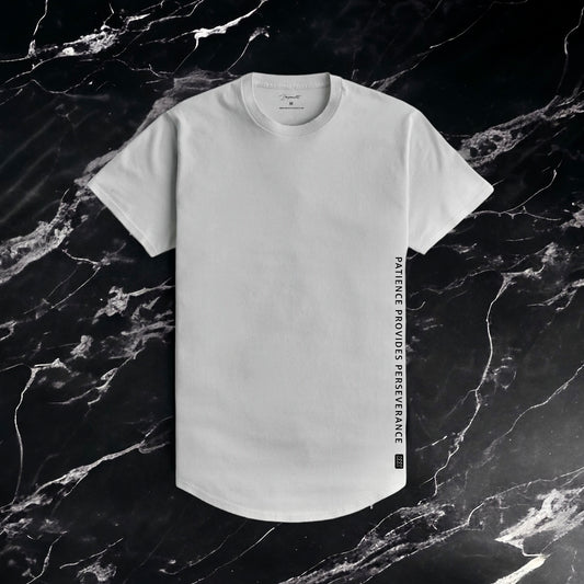 Men's Signature Fitted Tee - Scallop Bottom