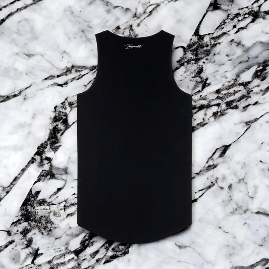 Men's Signature Fitted Tank - Scallop Bottom