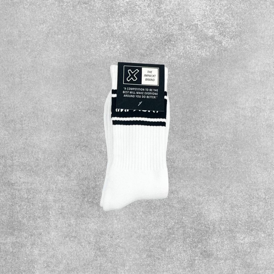 Signature Athletic Crew Socks - White