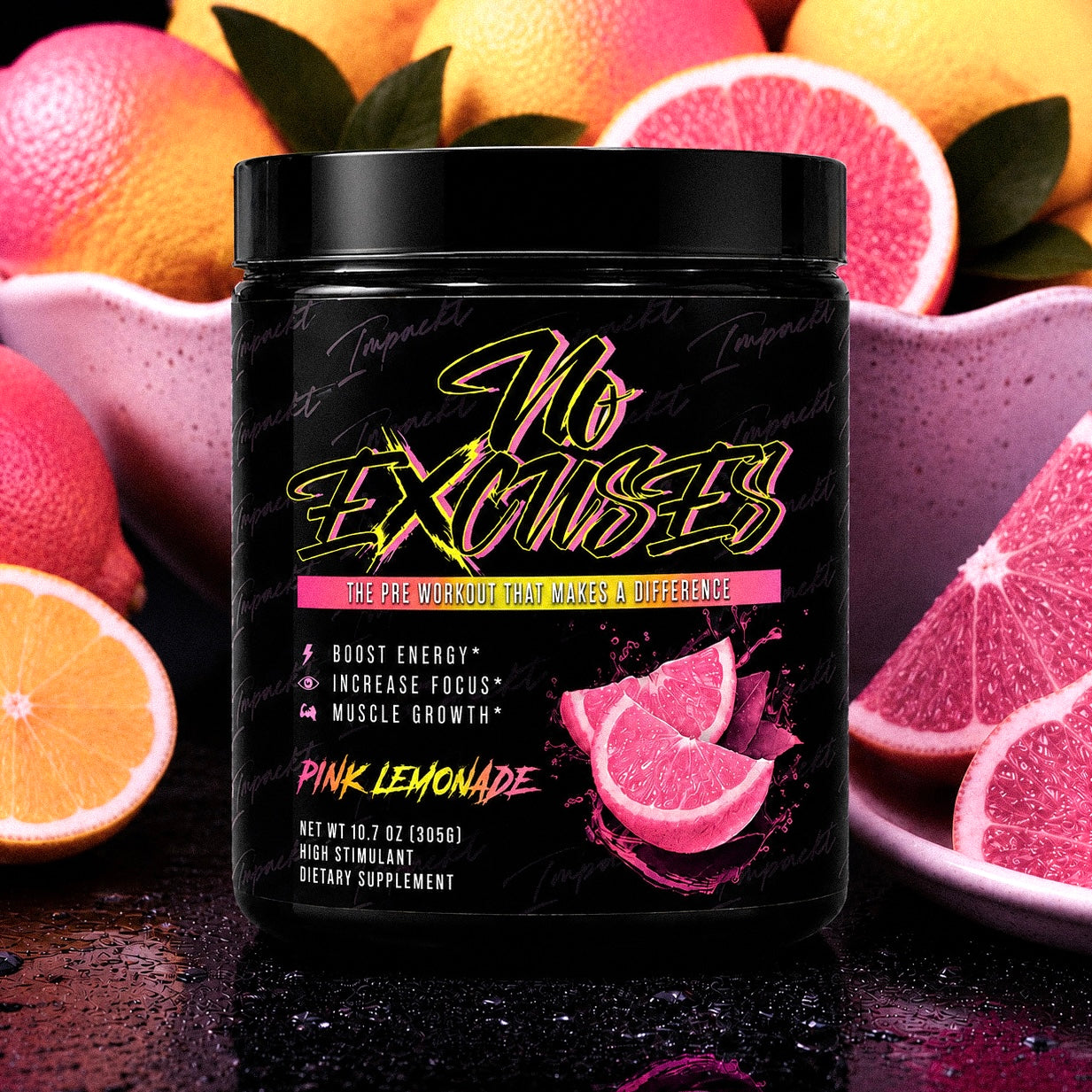 No Excuses - High Stimulant Pre-Workout