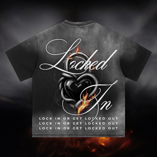 Locked In Over Sized Graphic Tee