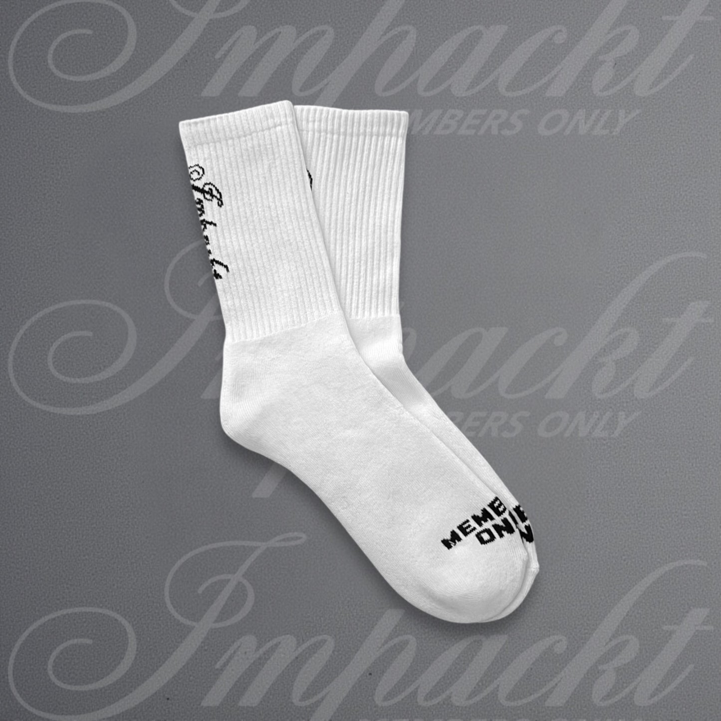 MEMBERS ONLY Crew Socks - White
