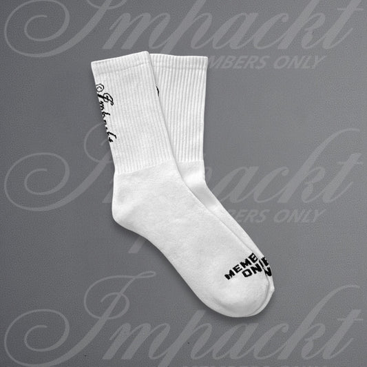 MEMBERS ONLY Crew Socks - White