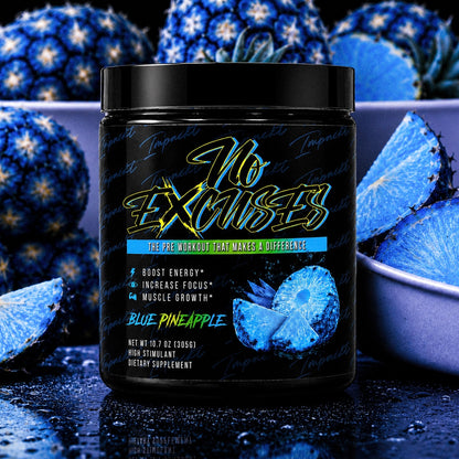 No Excuses Pre-Workout - Blue Pineapple