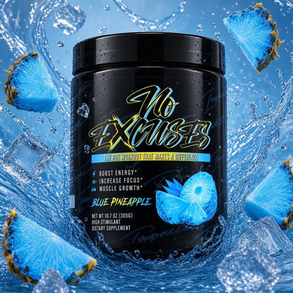 No Excuses - Blue Pineapple Pre-Workout
