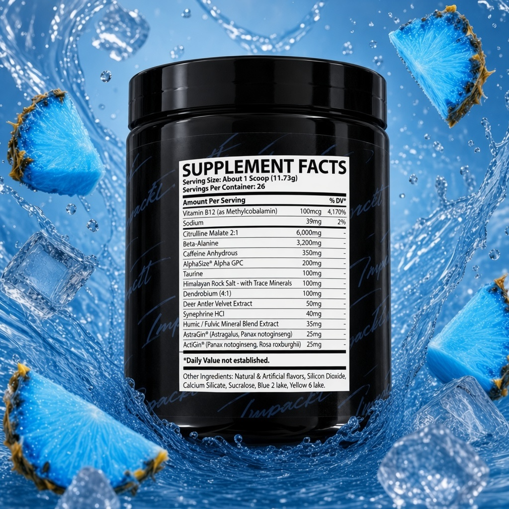 No Excuses - Blue Pineapple Pre-Workout
