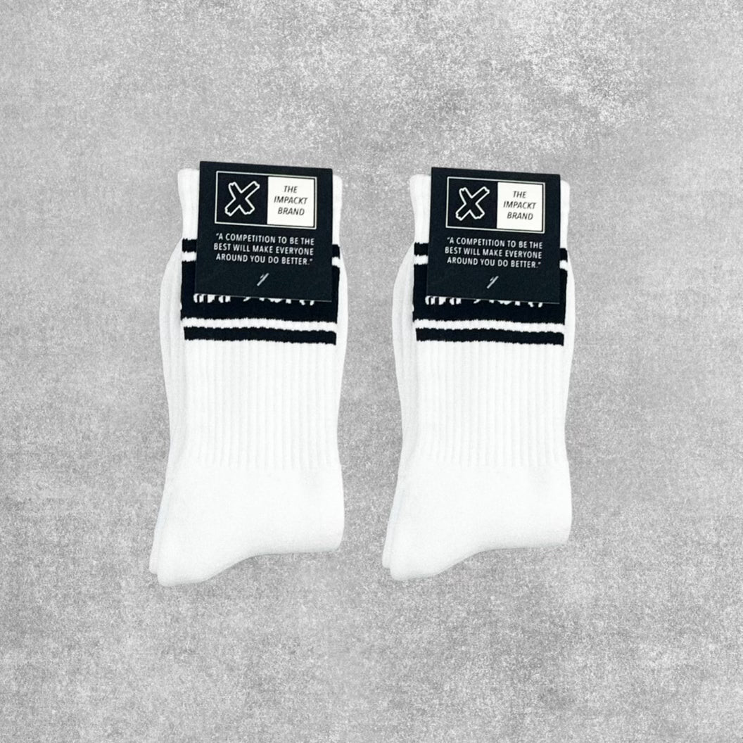 Signature Athletic Crew Socks - White