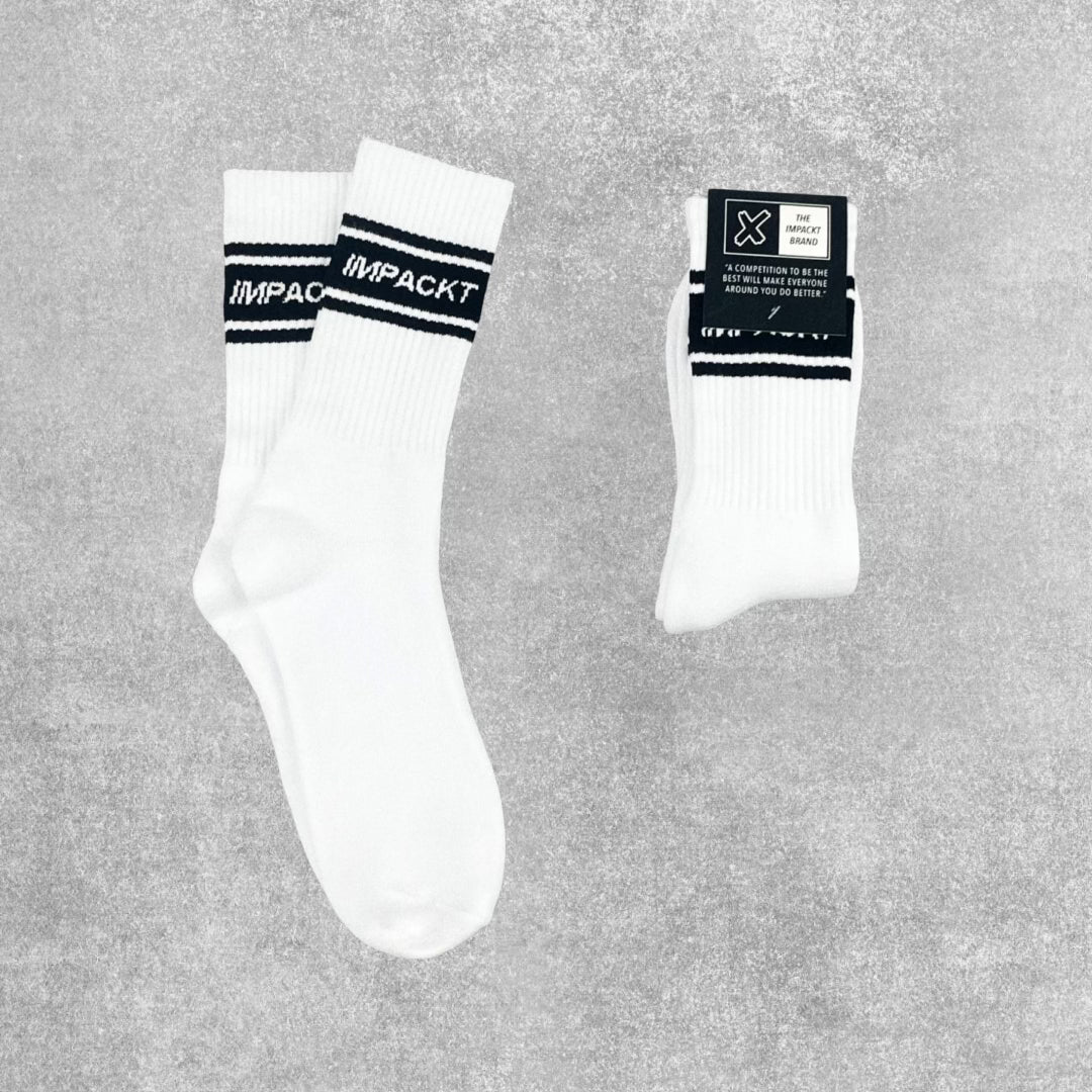 Signature Athletic Crew Socks - White